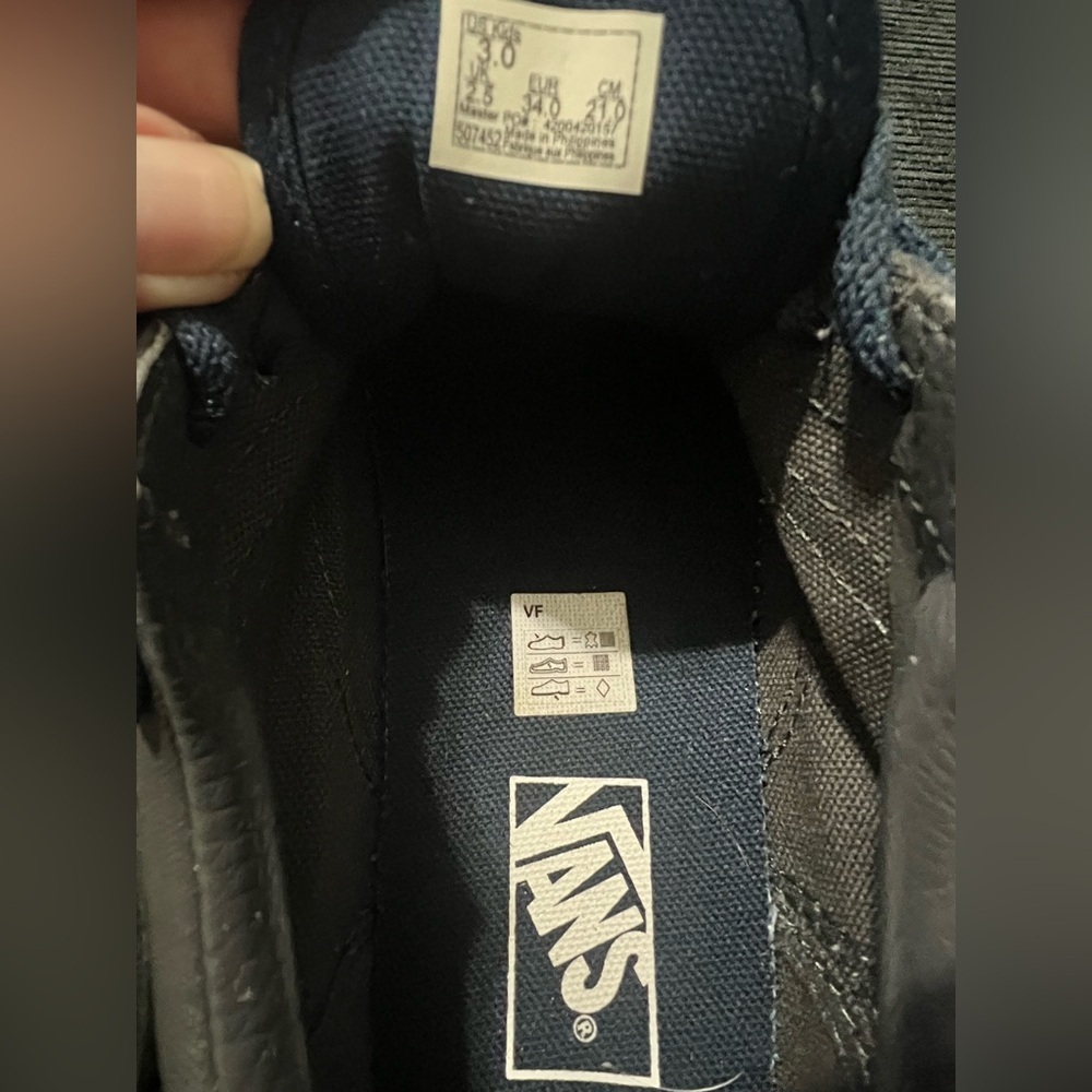 Vans Kids Old Skool Vans Dark Blue -Size 3 - Picture 6 of 6